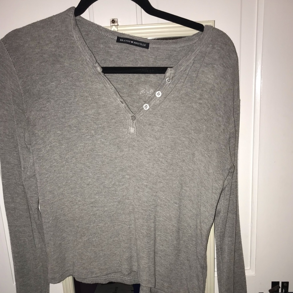 Gray brandy Melville shirt